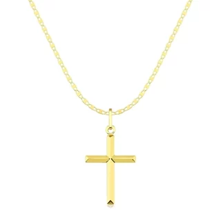 Cordão de ouro 18k masculino 60cm Piastrine e cruz facetada 2cm em Oferta na Shopee