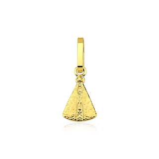 Pingente ouro 18k Nossa Senhora Aparecida mini 0,8cm em Oferta na Shopee