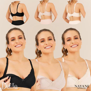 Sutia Top Nayane Rodrigues sem Bojo e Aro Click Funcional para Amamentacao Alca Larga Confortavel em Oferta na Shopee