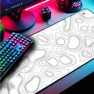 Mouse Pad Gamer Abstrato Marca Muleka Borda Custurada Diversas cores e Tamanhos