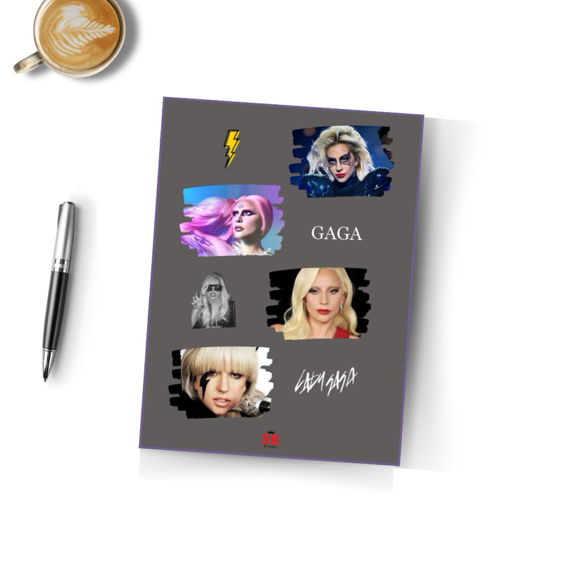 Álbum de Figurinhas Lady Gaga Personalizado Exclusivo completo A5