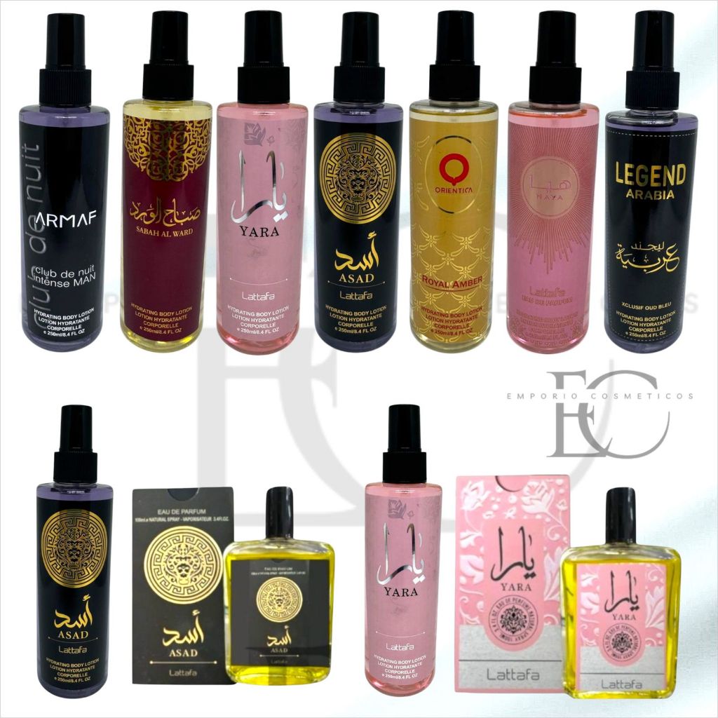Body Splash Árabe 250ml Body Splash Feminino e Masculino | Shopee Brasil
