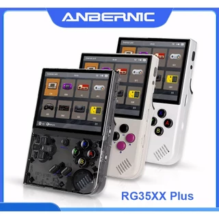 ANBERNIC RG35XX PLUS + CASE, Console Portátil 64GB, Video Game Com 5000 Mil Jogos + Sistema Batocera