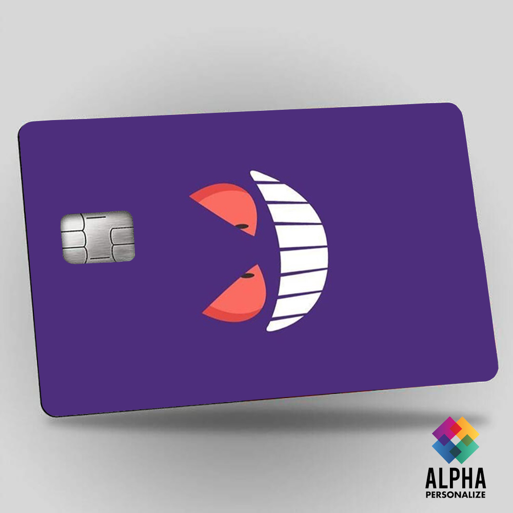 Adesivo para Cartão de Credito Gengar Pokemon Proteção Pelicula Debito