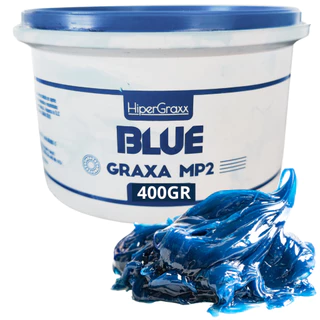 HiperGraxx Graxa Azul De Lítio Para Rolamento E Mancais Multiuso 400gr Engrenagem Industrial