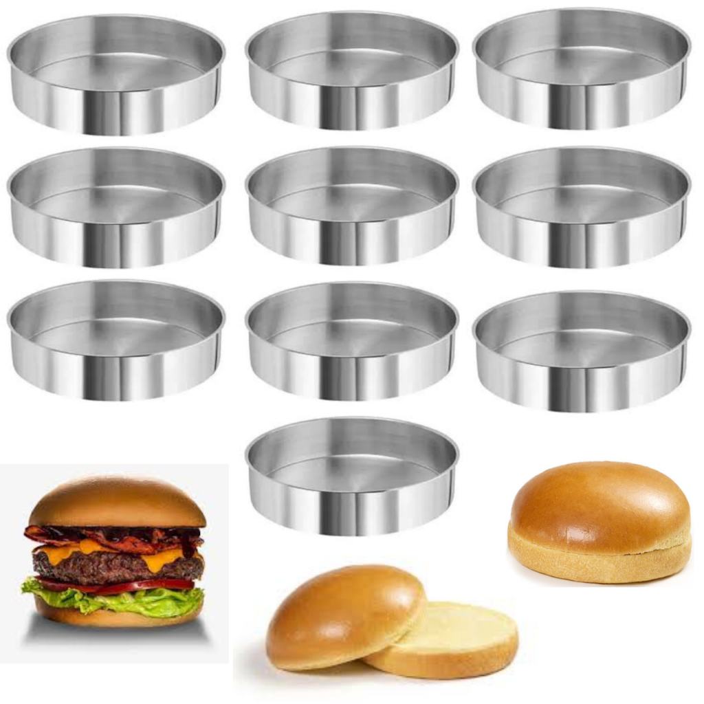10 Formas Pão de Brioche 10 x 3 em Aluminio 10 Unidades