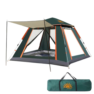 NEW HAWAII Barraca Camping 3-4 Pessoas Portátil Automático Com Gazebo Varanda 135cm*210cm*210cm