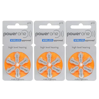 18 Pilhas Bateria Power One Para Aparelhos Auditivos  P13 (Pr48)  - 3 Cartelas C\6 Unid em Oferta na Shopee