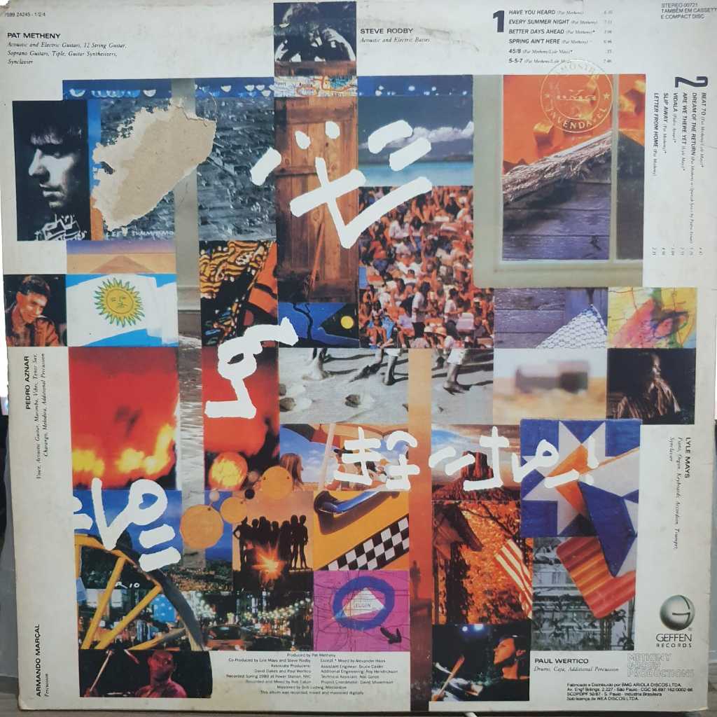 Pat Metheny Group / Letter From  独盤 Lp Pat Metheny Group Letter From Home | Shopee Brasil