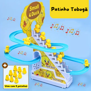 Brinquedo Pista Pato 9 Patinhos OU Pista PINGUIM 3 pinguins Escorrega Tobogã Escada Musical com Som e Led Menino Menina. em Oferta na Shopee