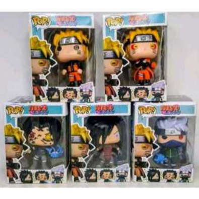 Boneco Funko Pop Narutto Actions Figure 11 cm, Sasuke, Madara e Kakashi