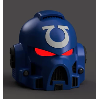 Capacete mascara space marine warhammer impressão 3d sob medida