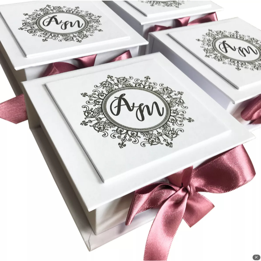 Caixa Cartonada Personalizada 20x20 Para Lembrancinha De Casamento ...