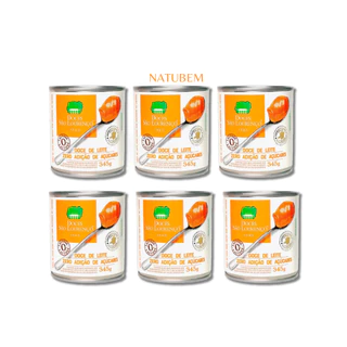 Kit 6 Doce de Leite Zero Açúcar e Zero lactose 345g