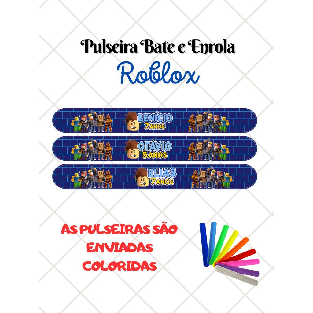 Pulseira Bate E Enrola Roblox Roblox Shopee Brasil Br 11134207 7r98o