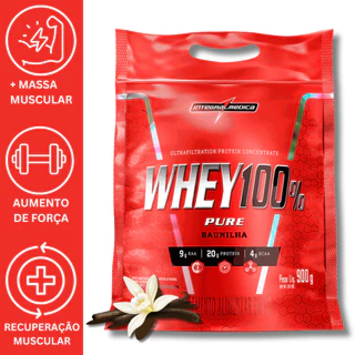 WHEY 100% PURE 900G REFIL - INTEGRALMEDICA