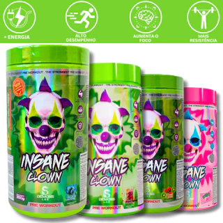 PRÉ TREINO INSANE CLOWN 350G - DEMONS LAB