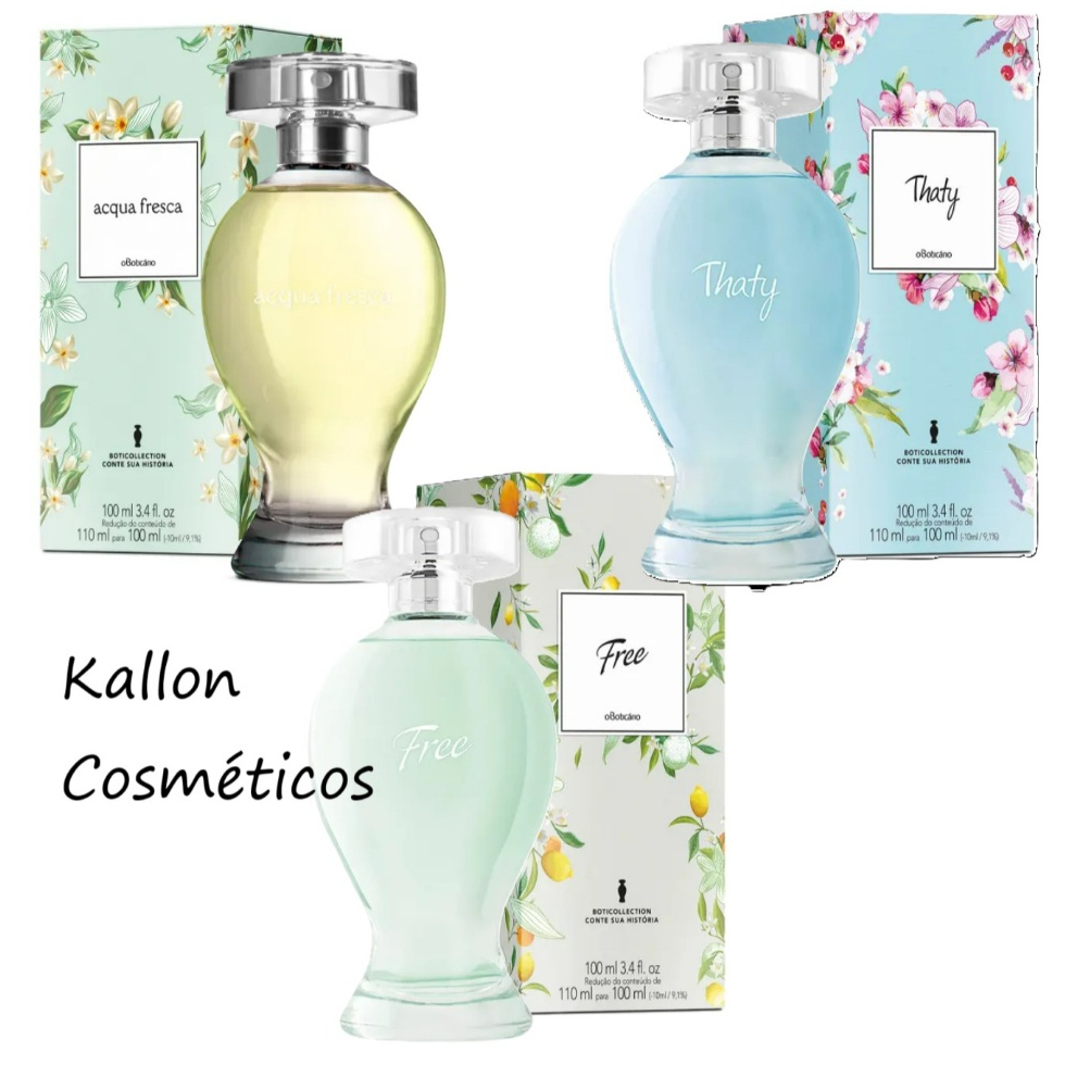 Boticollection Acqua Fresca, Free ou Thaty Desodorante Colônia 100ml, O boticario Original e Lacrado em Oferta na Shopee