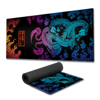Mouse Pad Dragão Chinês Rainbow fundo de borracha 90x40cm 80x30cm 900x400 800x300 speed gamer mousepad 90x40 80x30