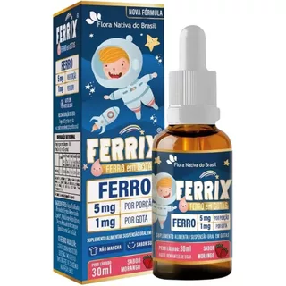 FERRIX Ferro em Gotas Kids 30ml 5 Mg (Nova Composição) em Oferta na Shopee