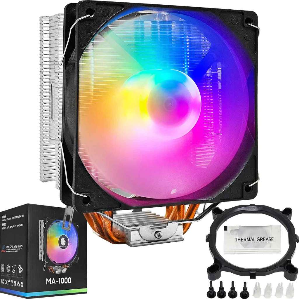 Cooler Para Cpu Cooler Master V8 Processadores Intel E Amd