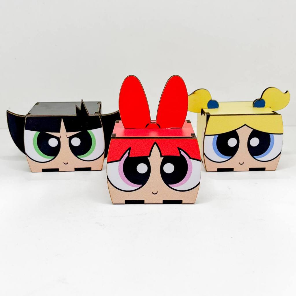5/10/15/20PCS Mini Cubos Meninas Super Poderosas em MDF - Lembrancinha ...