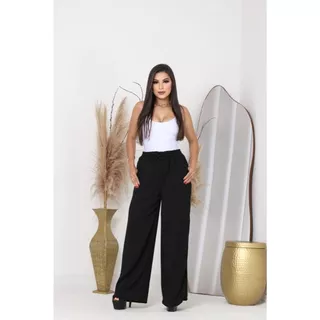 CALÇA PANTALONA DUNA COM BOLSO
