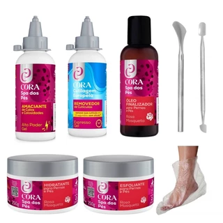 Spa Dos Pés Calox Gel + Kinq Removedor + Óleo Finalizador + Lixapéx + Pémax Rosa Mosqueta + 222 + Ponta Dupla +10 Botas em Oferta na Shopee