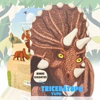 Livro Infantil Gigante Dinos Dinossauros Curiosidades Tricerátopo Edição Colecionável Premium em Oferta na Shopee