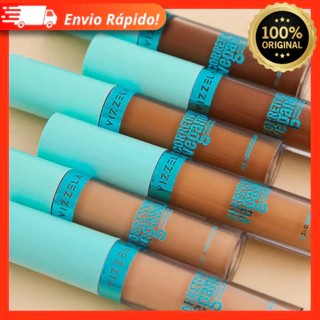 Corretivo Líquido Vizzela Vegano 7g Efeito Matte Alta Cobertura Camuflagem 12 cores Pincel Moderno