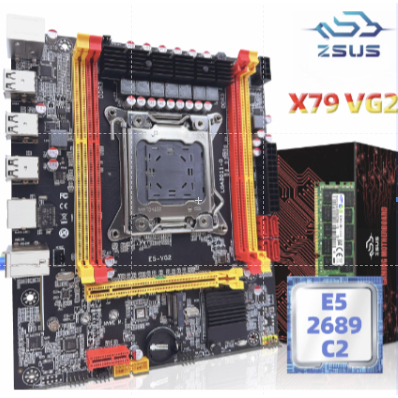 uyu Placa mãe ZSUS-X79 VG2 Xeon E5, 2689, 1x16GB, 1600MHz, Intel