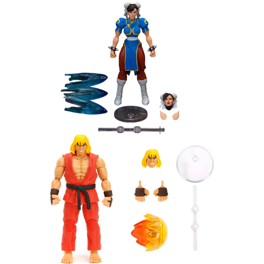 Figuras Ultra Street Fighter II Jada Toys - Ryu - Ken - Bison