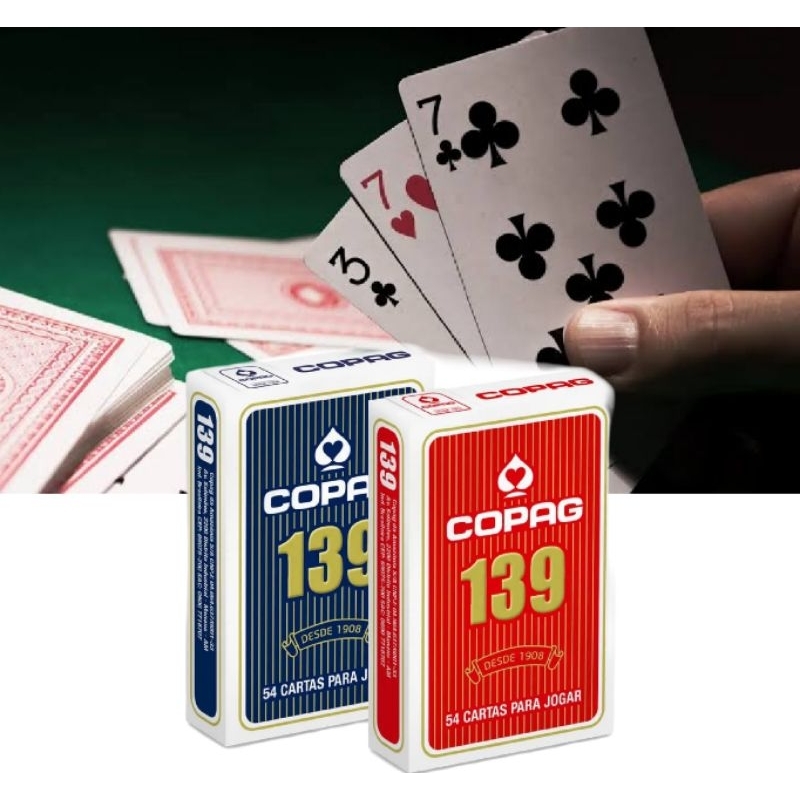 Kit 2 Baralhos Copag 139 Ideal para Família e Amigos Jogo de Baralho ...