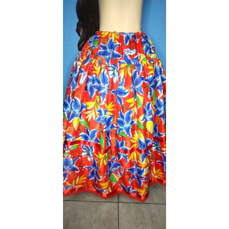 Saia umbanda/candomblé estampada