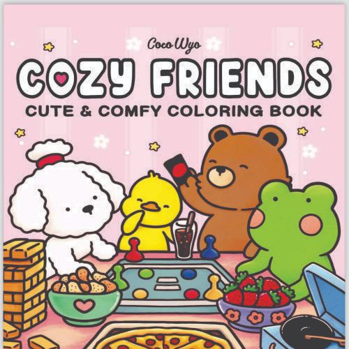 Livro de Colorir Cozy Friends Estilo Bobbie Goods Capa Dura (Enviamos ...