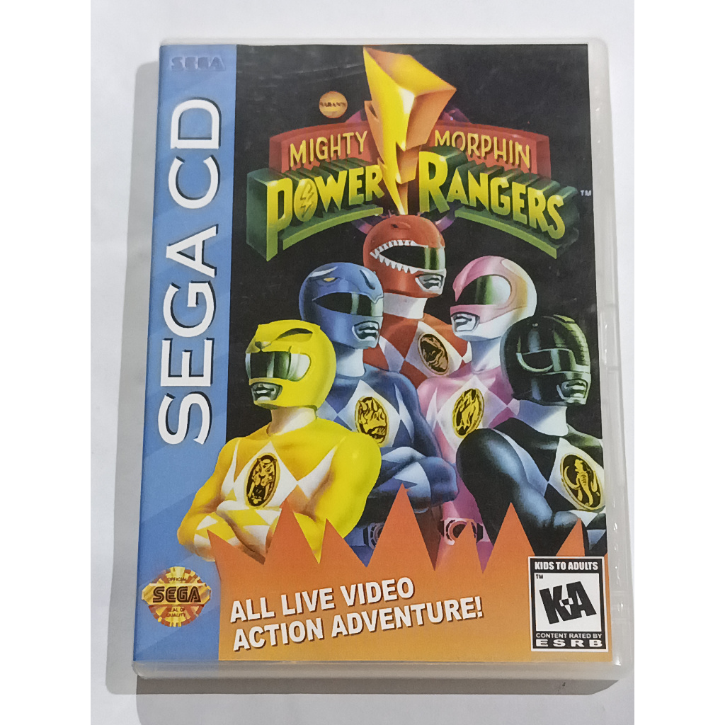 Mighty Morphin Power Rangers p/ SEGA CD Original Americano