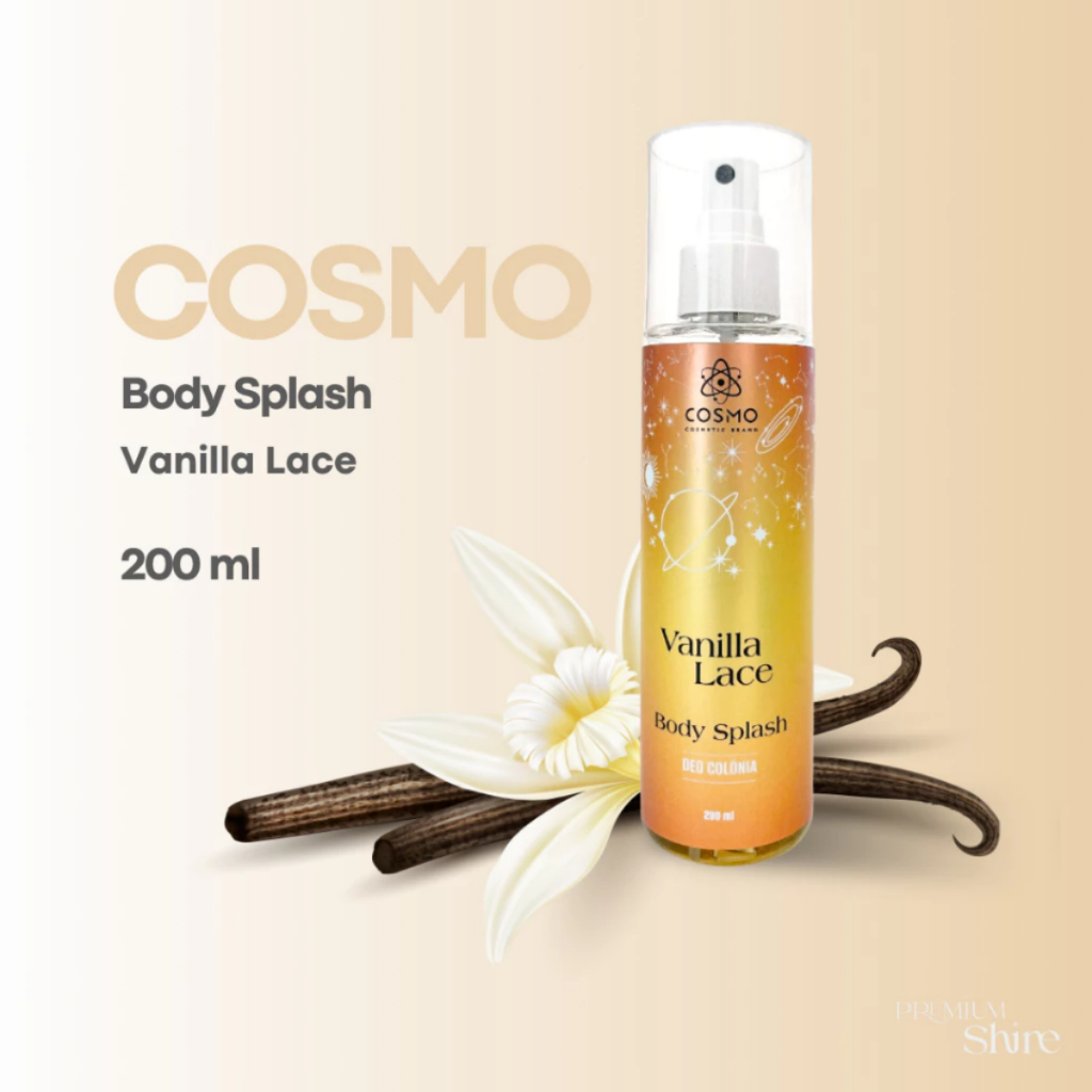 Vanilla Lace Body Splash Desodorante Corporal Cosmo 200ml | Shopee Brasil