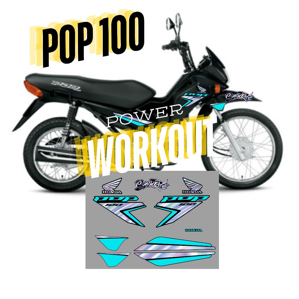 POP 100 ADESIVO MODELO POP 2025 HOLOGRÁFICO E DIVERSAS COMBINAÇÕES ...