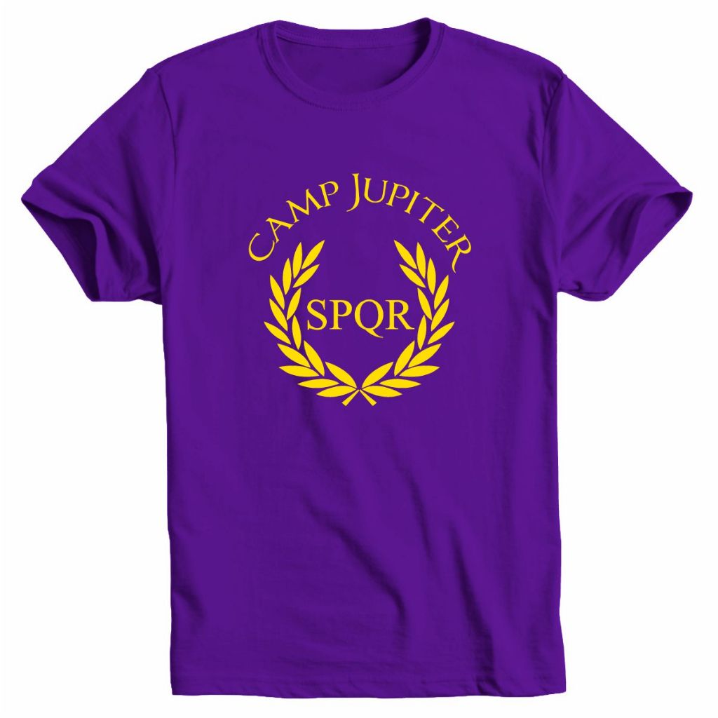 Maglietta Percy Jackson - Campo Giove SPQR - Unisex, Colore Viola, Per Book Week 2025