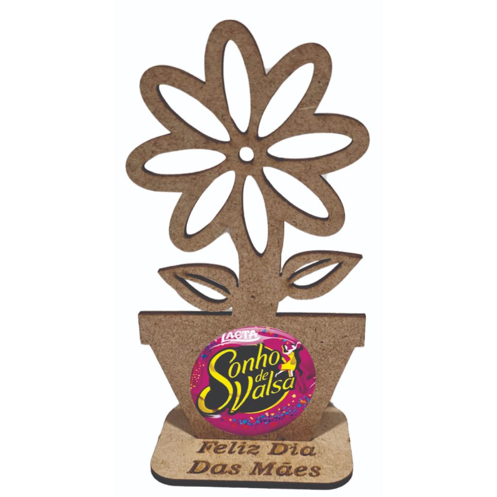 50 UNIDADES DE PORTA BOMBOM FLOR LEMBRANCINHA DIA DAS MÃES PERSONALIZADAS MDF CRUA . em Oferta na Shopee