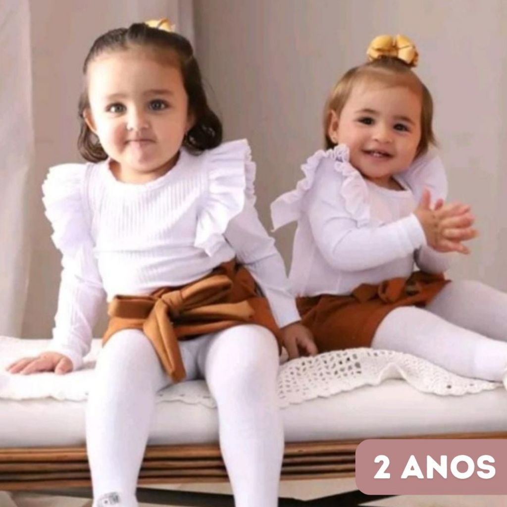 ao 14 anos Roupa Infantil Menina- Conjunto Blogueirinha com