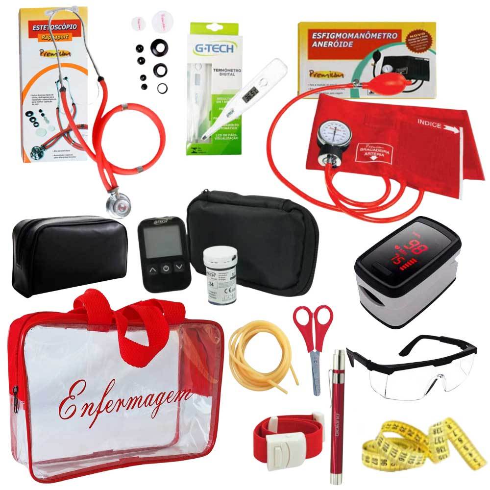 Kit Academico da Enfermagem Completo com Bolsa da Enfermagem Para ...