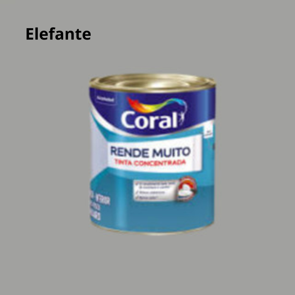 Tinta Coral Rende Muito Elefante Paredes e Tetos 800ML | Shopee Brasil