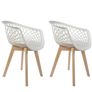 Conjunto 2 Cadeiras Web Wood Cores Diversas