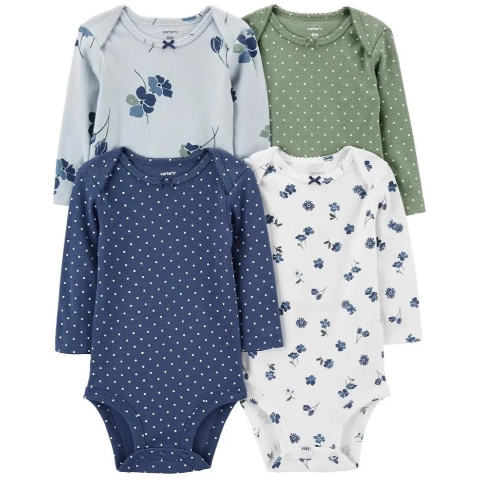 Body Bebê – Manga Longa, Tamanhos disponiveis Carter’s em Oferta na Shopee