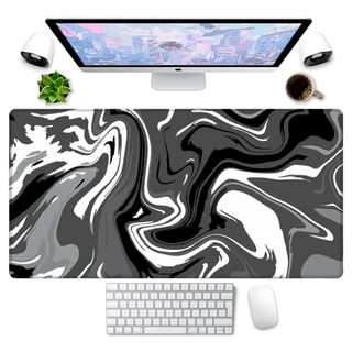 MousePad Tamanho 70X35X1MM Estampa Exclusiva Abstrata Preto e Branco