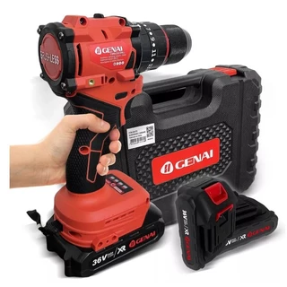 【Genai】Brushless Furadeira Parafusadeira 3/8" 21V Com Impacto Profissional 1950r/min
