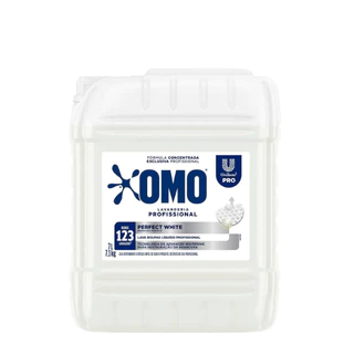 Lava Roupas Líquido Omo White 7L - Roupas brancas como novas