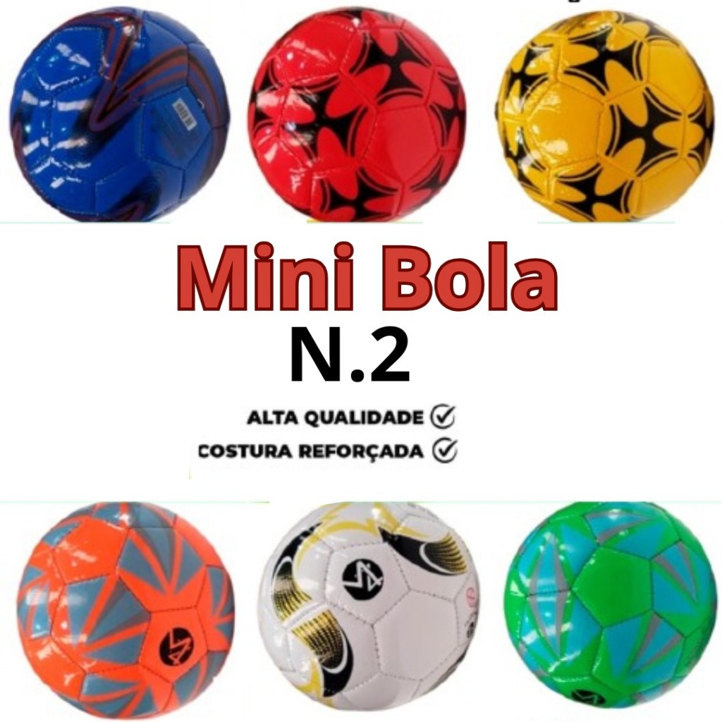 Mini Bola de Futebol N°2 em PVC Sintético Bola Pequena Leve e Durável ...