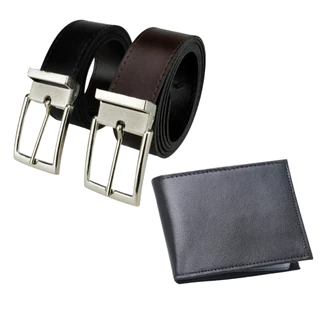 Kit Cinto Social Dupla Face + Carteira Masculina Pequena Slim Cnh Rg Cpf Alta Qualidade